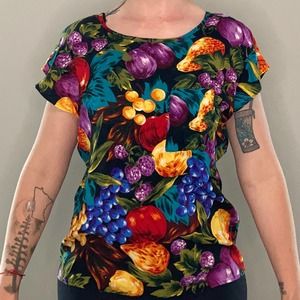 Vintage made in usa fruit t-shirt